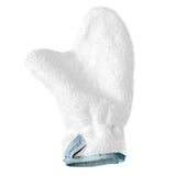 waschies Waschhandschuh 2er-Set weiß, 25 x 18,5 cm, sanfte tägliche Körperpflege, nur mit Wasser gründlich reinigen, bis 95 Grad waschbar