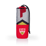 VfB Stuttgart Sporthandtuch Deluxe - 80x130 cm - rot, saugfähiges Mikrofaserhandtuch mit Mesh-Bag für Sport, Reisen und Sauna.