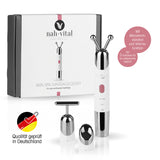nah-vital SKIN SPA MASSAGEGERÄT für wohltuende Hautpflege mit Mikrostromvibration, Wärmefunktion und drei Aufsätzen.