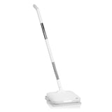 N8WERK Akku-Vibrationsmopp Moonlight White Edition mit Sprühfunktion, LED-Beleuchtung und kabellosem Design für alle Böden.