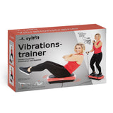 syltfit Vibrationstrainer Kompakt - 4-tlg. - koralle mit 99 Vibrationsstufen, LC-Display, Fernbedienung und Expanderbändern, präsentiert von Beatrice Egli