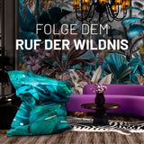 LUMALAND Sitzsack Classic XXL (380 L) mit botanischem Design, vielseitig für In- & Outdoor, pflegeleicht und langlebig mit verdecktem Reißverschluss.