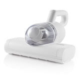 N8WERK Milbensauger mit Pulsrolle Moonlight White zur effektiven Milbenentfernung und UV-C-Desinfektion von Matratzen und Kissen.