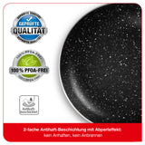 Mama Rossi Aluminium-Pfanne mit Cool-Touch-Griff - 20 cm, 2-fache Antihaft-Beschichtung, PFOA-frei, hitzebeständig, anthrazit.