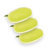 waschies Abschmink- & Waschpads 3er-Set - Sommer Edition - hellgrün/weiß, weich, saugfähig, wiederverwendbar, ideal zur Make-up-Entfernung.