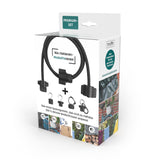 ModulFix - Multifunktionales Spanngummi-System - Premium-Set mit variablen Längen und Haken, Klettverschluss, Karabinerhaken zur Befestigung.