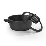 N8WERK Aluguss-Kochtopf 20 cm mit Heat Indicator, Ilag-Ultimate-Beschichtung, geeignet für alle Herdarten inklusive Induktion.