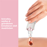 VITALmaxx Porenreiniger Professional 6in1 weiß – sanftes, schnelles Extrahieren von Pickeln und Mitessern mit Vakuumtechnologie.