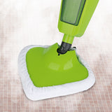 CLEANmaxx Dampfbesen 1000W in Limegreen/Schwarz mit abnehmbarem Wassertank und kompakter Bauweise für vielseitige Bodenreinigung.