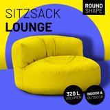 LUMALAND Sitzsack Lounge (320 L) Gelb, modern und bequem für drinnen & draußen, langlebig und leicht transportierbar.