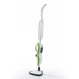 CLEANmaxx Dampfbesen - 5in1 in limegreen/weiß, vielseitiger Dampfreiniger für Böden, Teppiche, Fenster und Textilien.