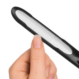MIWIAM Nagelfeile glatte Nageloberflächen ohne Risse schwarz, rostfrei, hygienisch, flexible Struktur für Finger- & Fußnägel.