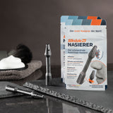 Silkslide Pro Nasenhaartrimmer - Nasierer, schmerzfrei, wiederverwendbar, ohne Batterien, mit hochwertigen Solinger Klingen.