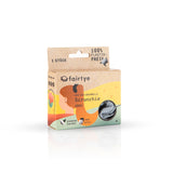 fairtye Scrunchie - grau aus Bio-Baumwolle, ohne Metall, dehnbar und plastikfrei, für schonenden halt und vielseitige frisuren.