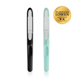 MIWIAM Nagelfeilen 2er-Set mint/schwarz, rostfrei, präzises Formen für Finger- und Fußnägel, hygienisch und langlebig.