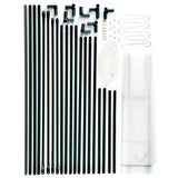 Hoberg Folien-Gewächshaus - 100 x 50 x 158/170 cm, alle Einzelteile für einfachen und stabilen Aufbau übersichtlich angeordnet.