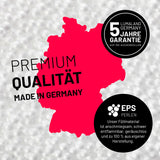 LUMALAND XXL Microvelours Sitzsack 380L, 140x180 cm, grau, wasserfest, Indoor, made in Germany, 5 Jahre Garantie, EPS Füllmaterial.