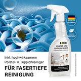N8WERK Polster- & Teppichreiniger mit Zubehör, Sprühen und Reinigen für fasertiefe Sauberkeit und Frische in Ihrem Zuhause.