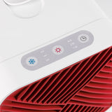 EASYmaxx Luftkühler mit Heizfunktion weiß, Bedienelement mit Kälte-/Wärmefunktion und Timer für automatische Abschaltung.