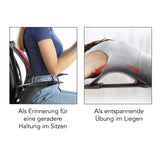 MAXXMEE Rückenbrücke - Winkel 3-stufig einstellbar mit Akupressur- und Magnetpunkten für Rückenmassage und Dehnung im Sitzen und Liegen