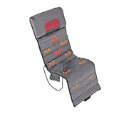 VITALmaxx Shiatsu-Massagematte - 5 Massageprogramme mit Shiatsu-, Vibrations- und Wärmefunktion in Grau für Rücken und Beine.