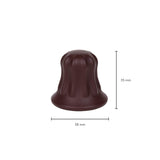 PONY PUFFIN Chocolate - Schokobraun Styling-Tool für voluminösen, fülligen Pferdeschwanz, perfekt für braunes Haar, Maße 38x35 mm.