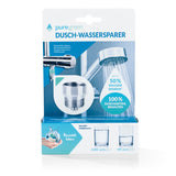 puregreen Wassersparer für die Dusche spart bis zu 50 % Wasser, chromfarben, einfache Montage, kompatibel mit Duscharmaturen und Kopfbrausen