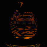 Hoberg LED Deko-Leuchtturm in Rost-Optik mit maritimem Design und LED-Beleuchtung, kabellos und batteriebetrieben.