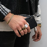 flapgrip Handyhalterung - Smartphone-Halterung - weiß, leicht anzubringen für besseren Halt beim Selfie und als praktische Stütze.