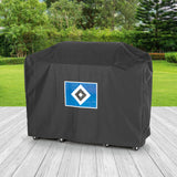 HSV Wetterschutzhaube XL - schwarz mit Logo, robust, wasserdicht, UV-beständig, atmungsaktiv mit Ventilationsöffnungen, kältebeständig bis -20 Grad.