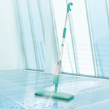 CLEANmaxx Spray-Mopp 2in1 in Türkis mit 2x Ersatz-Wischtuch, praktische Nass- und Trockenreinigung mit Sprühfunktion.