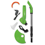 MAXXMEE Akku-Rasentrimmer - 1200 mAh - grün mit Zubehör, kabellosem Betrieb und Werkzeug-freiem Stecksystem.