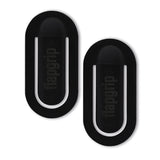 flapgrip Handyhalterung - Smartphone-Halterung 2er-Set schwarz, schlank und leicht, ideal für Selfies und als Halterung im Auto.