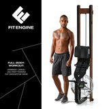 FitEngine Rudergerät | dunkelbraun (Limited Edition) mit Echtholz, Wasserwiderstand und ergonomischem Sitz für effektives Full-Body-Workout.