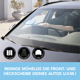 MAXXMEE Scheiben- & Flächenreiniger weiß/blau mit Sprühfunktion, ideal für Autofenster und glatte Flächen im Haushalt.