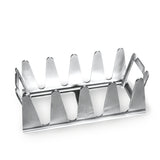 BBQ Rescher Multi-Grillständer aus Edelstahl zum fixieren und indirekten Garen von Grillgut für krosse Krusten.