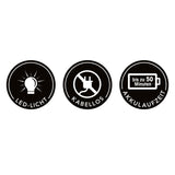 MAXXMEE Akku-Vibrationsmopp mit Sprühfunktion - kabellos mit LED-Licht und bis zu 50 Minuten Akkulaufzeit.