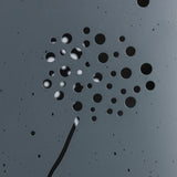 Hoberg LED Pflanzsäule in Beton-Optik mit Pusteblumen-Design, LED-Beleuchtung und abnehmbarer Pflanzschale.