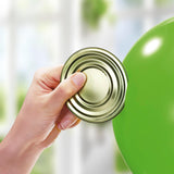 GOURMETmaxx Dosenöffner vollautomatisch weiß/limegreen, kabellos, sicher, für alle runden Dosen ab 65 mm, Design aus Deutschland.