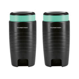 GOURMETmaxx Snackspender 15 x 7,7 cm schwarz/mint 2er-Set ideal für sauberen Snackgenuss beim Gaming oder Home-Office.