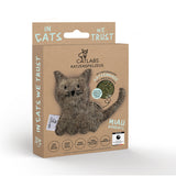 CATLABS Katzenspielzeug "Kuschelige Katze" mit Katzenminze aus reiner Schafwolle, nachfüllbar und fair produziert.