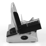 GOURMETmaxx Allesschneider - Silber mit stufenlos einstellbarer Schnittstärke und Fingerschutz für sicheres Schneiden.