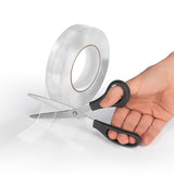 MAXXMEE Klebeband - wiederverwendbar, doppelseitig, wasserfest, temperaturbeständig, 3 cm breit, 5 Meter, spurenlos und abwaschbar.