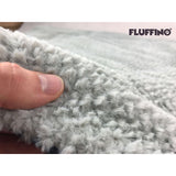 FLUFFINO® Katzendecke Wildlederimitat - 73 x 45 cm - grau, weich, flauschig und strapazierfähig für Katzen, rutschfest und isolierend.