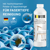 N8WERK Sprüh- und Waschsauger Deep Clean mit Polster- und Teppichreiniger für fasertiefe Reinigung und effektive Fleckenentfernung.