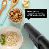 MAXXMEE Akku Hand- & Bodenstaubsauger mit BLDC-Motor anthrazit saugt kabellos punktgenau mit starker Leistung bis 13 kPa.