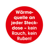 EASYmaxx Mini-Heizung Kamin-Optik 400W schwarz mit LED-Flammeneffekt, Thermostat, Timer und Fernbedienung für jede Steckdose.