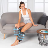 MAXXMEE Venen-Massagegerät mit Luftkompression an den Beinen, 2 Intensitätsstufen, fördert sanft die Durchblutung.