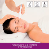 VITALmaxx Ohrenreiniger weiß mit 3 Aufsätzen, weicher Silikonspitze, sanfte und effiziente Reinigung des Gehörgangs.