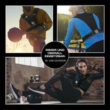 FitEngine Laufweste mit Handytasche, verstellbar, reflektierend, für In- und Outdoor-Workouts mit praktischem Stauraum für Handy und Schlüssel.